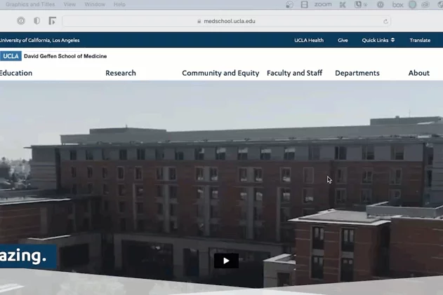 Example of using the login button located in the footer
