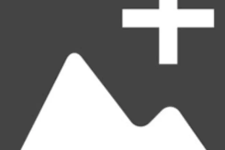 image depicting a mountain shape and a plus sign in the top right corner