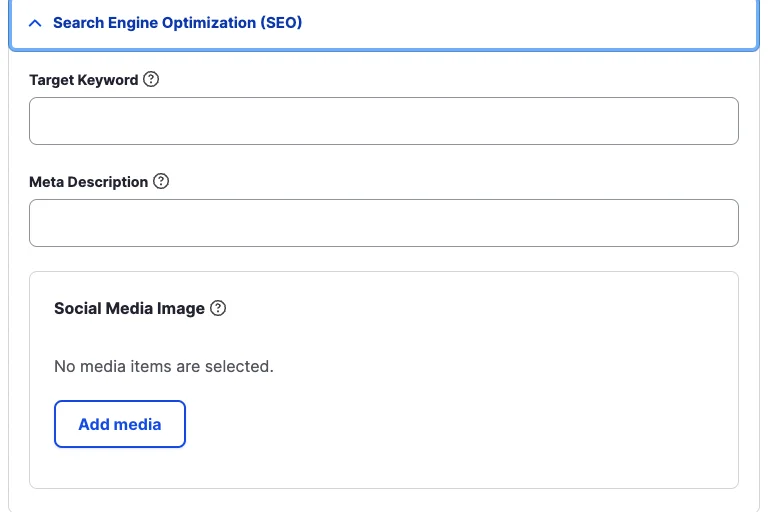 Acquia SEO Functionality Meta Data Screenshot