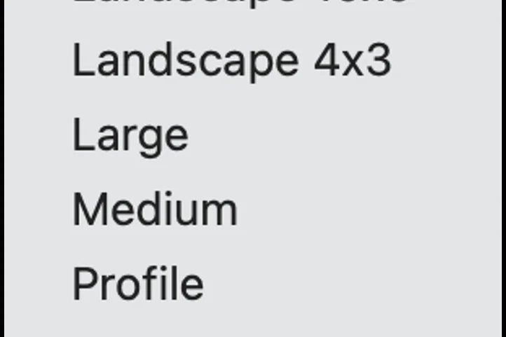 Acquia image display options