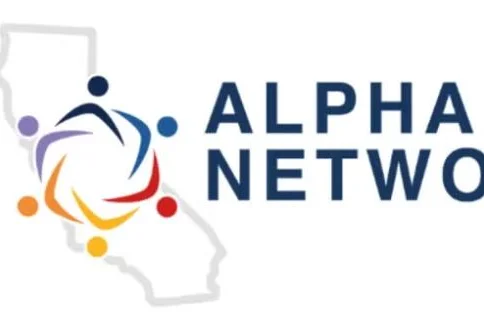 Alpha Clinic Network logo with California state outline detail 