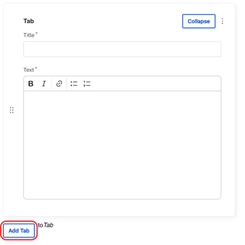 Add a tab