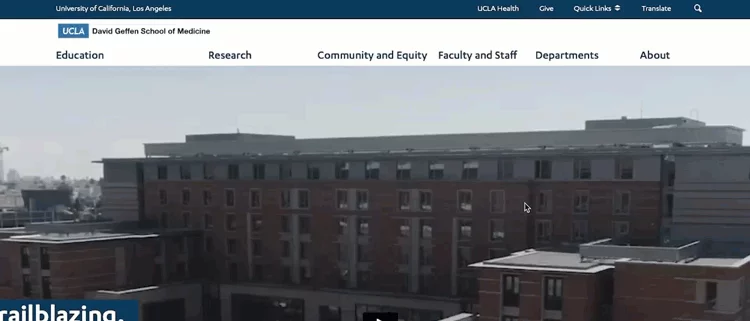 Example of using the login button located in the footer