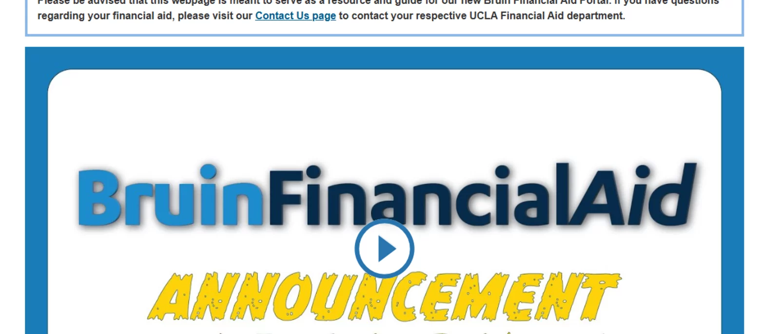 Bruin Financial Aid