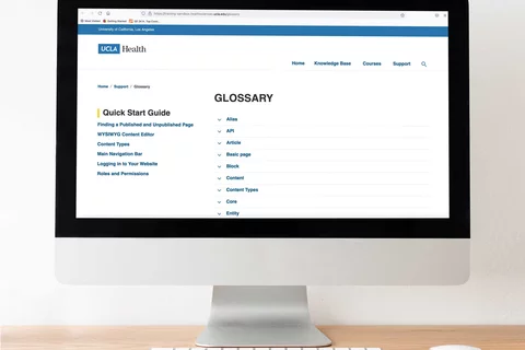 Example of the Acquia Glossary