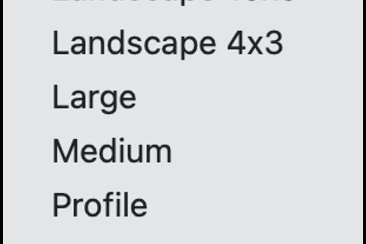 Acquia image display options
