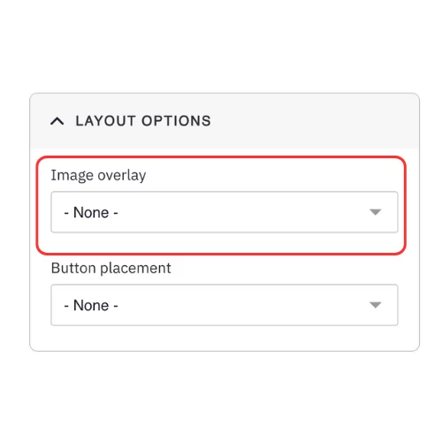 Image overlay for slider
