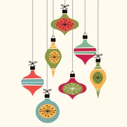 Mid century ornaments